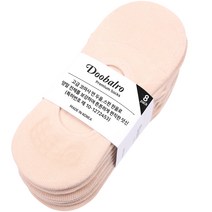 두발로 여성용 전체 보강 면사 2올 페이크삭스 8켤레