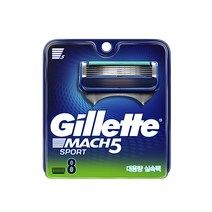 질레트 마하5 스포츠 면도날, 1세트, 8개입