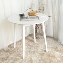 킴볼 4인용 문테이블 600mm, 화이트