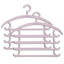 한땀작업실 미끄럼방지 슬림 옷걸이, 핑크, 2개입