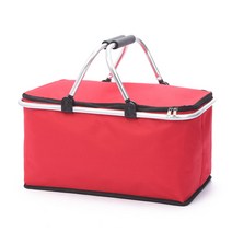 캠페지오 접이식 피크닉 방수 보냉백, 레드