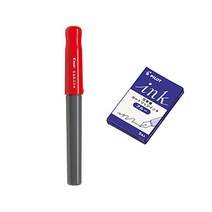 파이롯트 카쿠노 만년필 + 카트리지 5p 세트, F, R(만년필), 블루(카트리지)