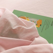 천팜 대폭 40수 선염면 블루핑크 스트라이프 패브릭 원단, 1039 라이트핑크