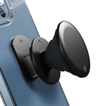 빅쏘 핸드폰 그립톡, 1개, 블랙