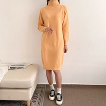 헤이진 반폴라 니트 롱원피스