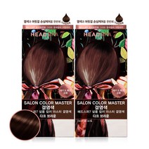 헤드스파7 살롱컬러마스터 결염색제, 다크브라운, 2개
