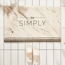 북유럽 레터링 욕실 발매트, SIMPLY