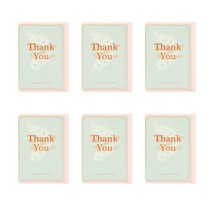 더솜씨 민트 감사카드 세트, 6세트