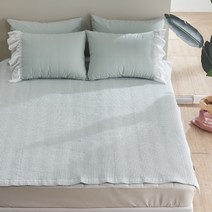 지베딩 주토피아 60수 고밀도순면 포플린 침대패드, 민트