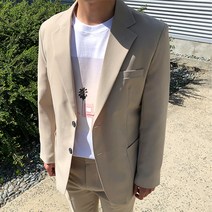 머시따 남성용 트렌디 투버튼 싱글 자켓 블레이져