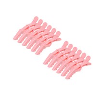 아리코 악어 헤어클립 6p, 핑크, 2개