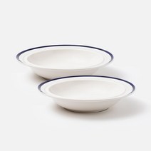 쓰임 레트로 라인 파스타볼 중, 딥블루, 2개