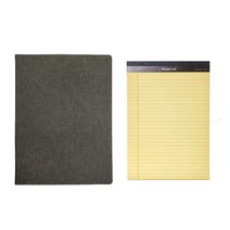 페이퍼랩 패드폴리오 A4 + 리갈패드 A4 50p, 그레이(패드폴리오),랜덤발송(리갈패드), 1세트