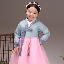 더예한복 여아용 353 진주매화 한복세트