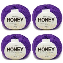 니뜨 허니 뜨개실 45g x 4p, 131 보라