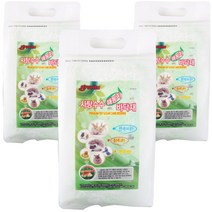 그로비타 사탕수수 해동지 소동물 베딩 화이트, 210g, 3개
