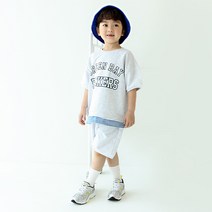 메르시보꾸 아동용 패커레이어드셋 반팔 상하의 세트 SS21S01