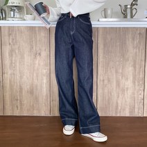 여성용 룰아올 와이드 생지 데님 팬츠 cppt10774k29