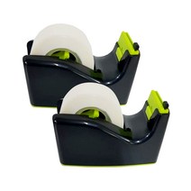 오토테이프 안전 테이프 커터기, 블랙 + 그린, 2개