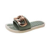 여성용 체인 사슬 포인트 짜임슬리퍼 2cm O_SL30