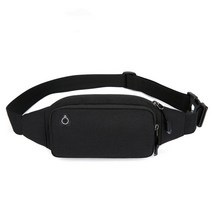 남여공용 스포츠 힙색, 11 나일론 퓨어 블랙