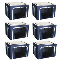 마이닝 리빙박스 100L, 네이비, 6개