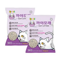 펫과사람 먼지없는 벤토나이트 고양이 까야모래 오리지날, 3kg, 2개