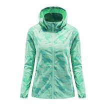 아울스 여성용 프린티드 나염 아웃도어 윈드 브레이커 자켓 #2188