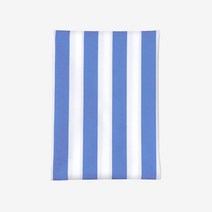 더해피 양면 패턴 방수 원단, 스트라이프 로열블루