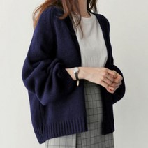 솔레일 여성용 데일리무드 소프트 퓨어 니트가디건
