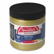 스피드볼 패브릭 실크스크린 잉크 염색 물감 불투명 Gold, 236ml