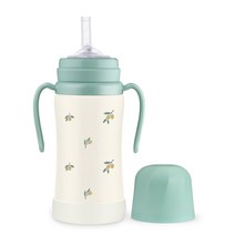 그로미미 스테인리스 올리브 빨대컵 300ml, 피스타치오, 1개