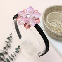 비단길 배씨꽃잎 한복머리띠