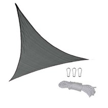 그늘막 차광막 옥상 방수 썬쉐이드 야외 천막 5 x 5 x 5 m, 삼각 다크그레이, 1개