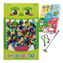 디폼블럭 31색 사각믹스 3360개 + 도안책 + 망치 + 부자재 S08 8mm, 혼합색상