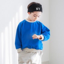 아동용 루즈핏 드랍 맨투맨