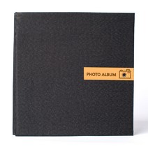 DIY 접착식 포토앨범 28 x 27 cm, 블랙(앨범), 화이트(내지), 40매