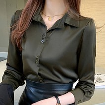 레몬소울 자크 더블단추 카라 블라우스