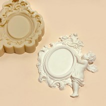 앵글띵 아기천사 프레임 액자형거울 실리콘 몰드