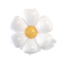 와우파티코리아 스마일 데이지꽃 은박풍선 대, 5개