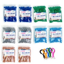 쁘띠앤맘 디폼블럭 리필 5종 x 2p + 가방고리 5p + 도안, 블루, 그린, 아틱블루, 그레이, 카멜