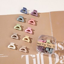 다미샵 미니 집게핀 파스텔 펀칭반원 10p 세트