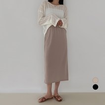 바블링브룩 여성용 데일리 밴딩 롱 스커트