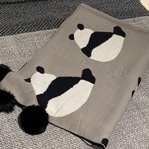JCP 테슬 판다 패턴 블랭킷