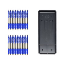 동아 애니 볼펜 1.4mm 24p + 매표화학 펜접시 C형, 블루, 1세트