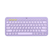 로지텍 K380 멀티 디바이스 블루투스 무선 키보드, 텐키리스, 라벤더 레모네이드, 920-011144