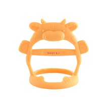 베이비앤아이 실리콘 카우 손목 치발기, 바나나크림