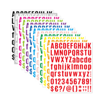 오손 알파벳 스티커 12종 세트, 혼합색상, 1세트