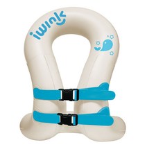 아이윙크 넥튜브 부력 조끼 25kg, 화이트 + 고래