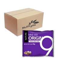 넛츠피아 나인믹스 오리진 하루견과, 20g, 60개입